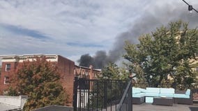 Smoke pours from apartment fire in Logan Circle