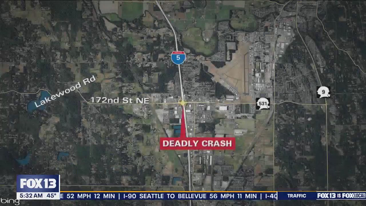 Man killed in Arlington, WA crash on I-5 | FOX 13 Seattle