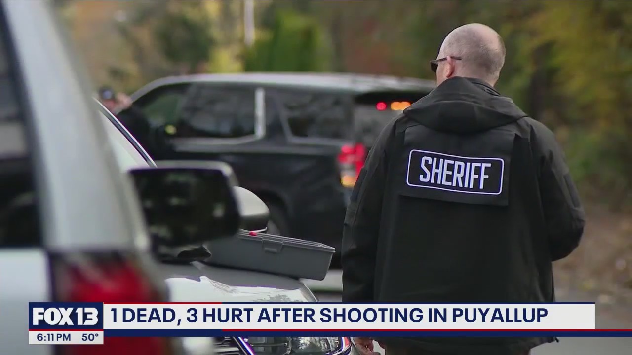 1 dead, 3 hurt after shooting in Puyallup, WA
