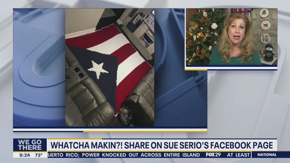 Whatcha Makin? Crotchet Puerto Rican flag