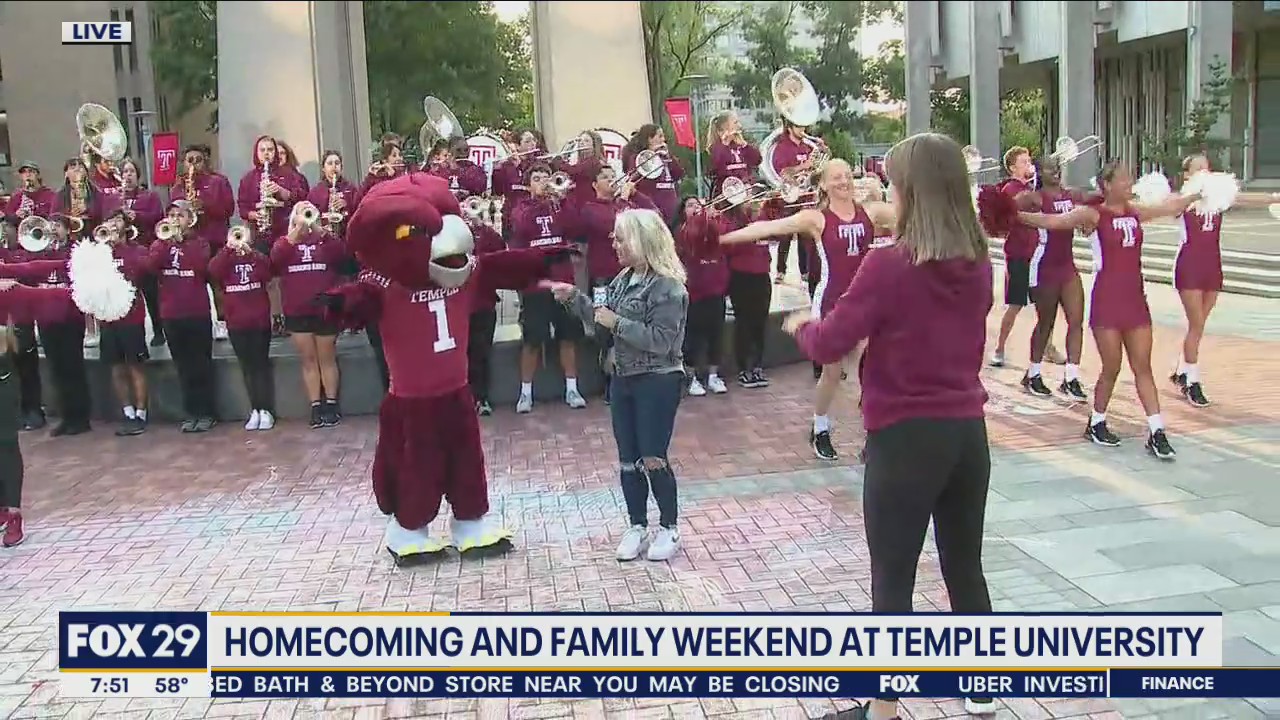 Temple University gears up for homecoming, family weekend
