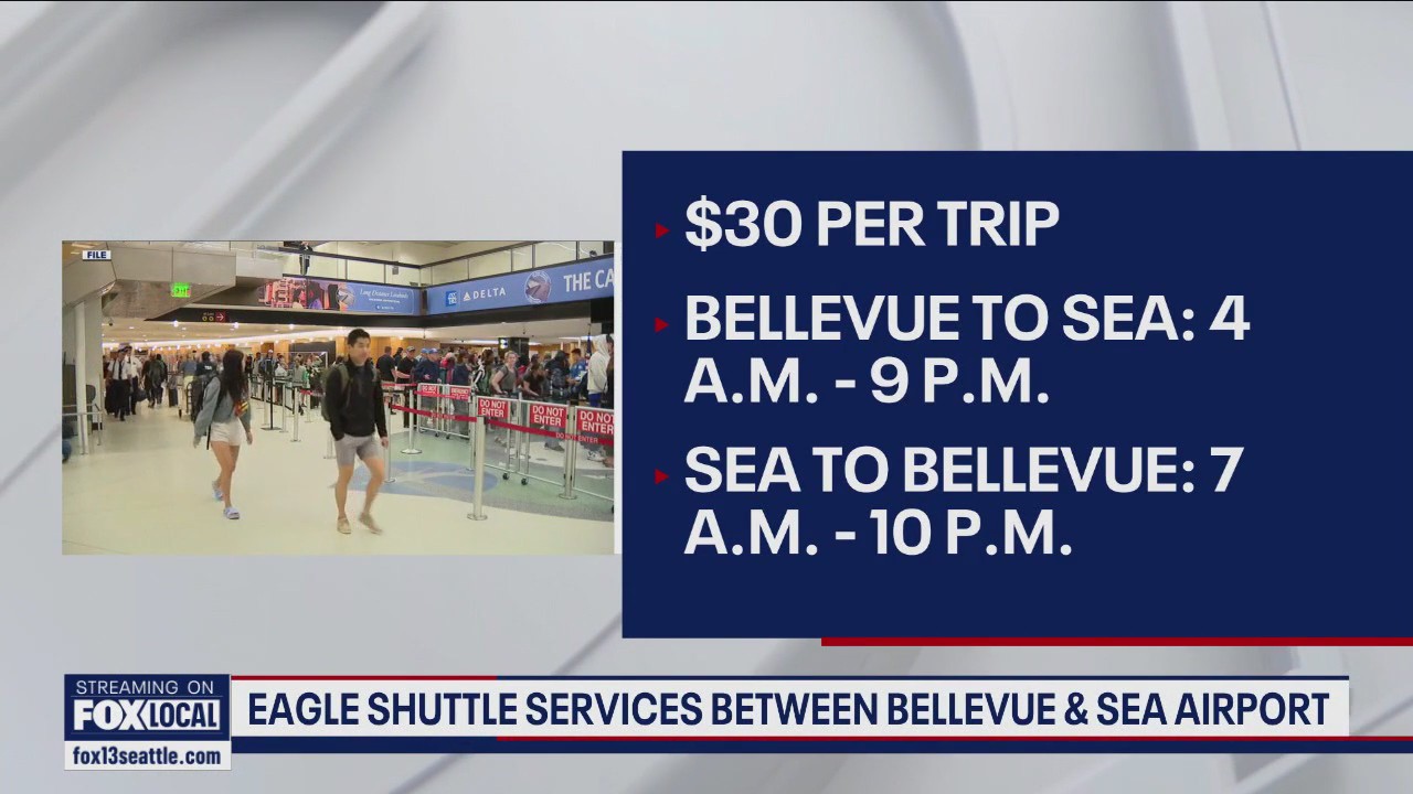 New Sea-Tac Airport shuttle offers service to, from Bellevue
