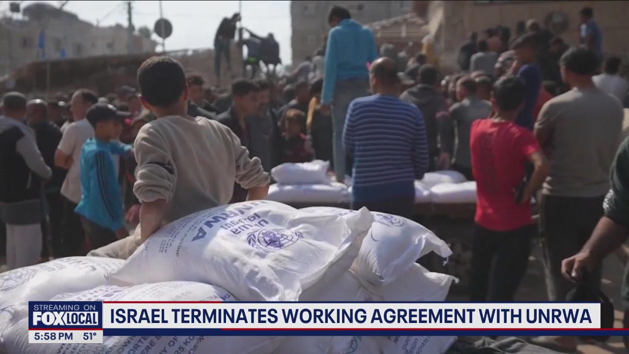 Israel terminates working agreement with UNRWA