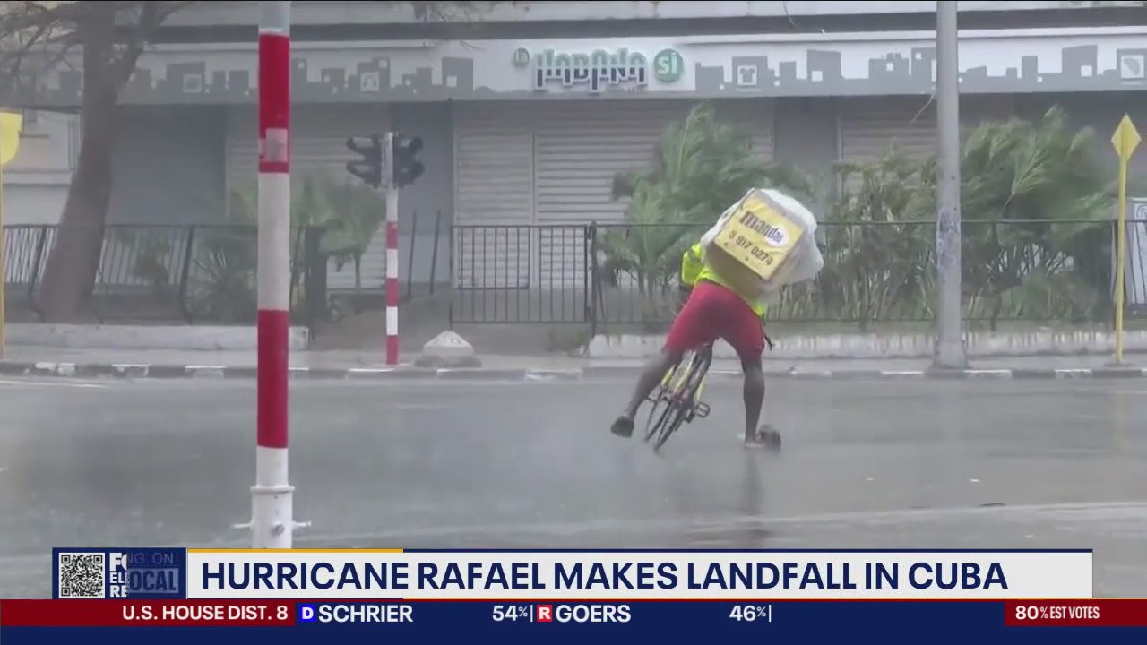 Hurricane Rafael makes landfall in Cuba