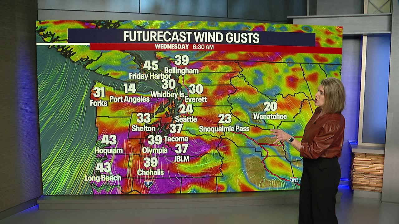 Seattle weather: High winds, rain to hit western Washington overnight
