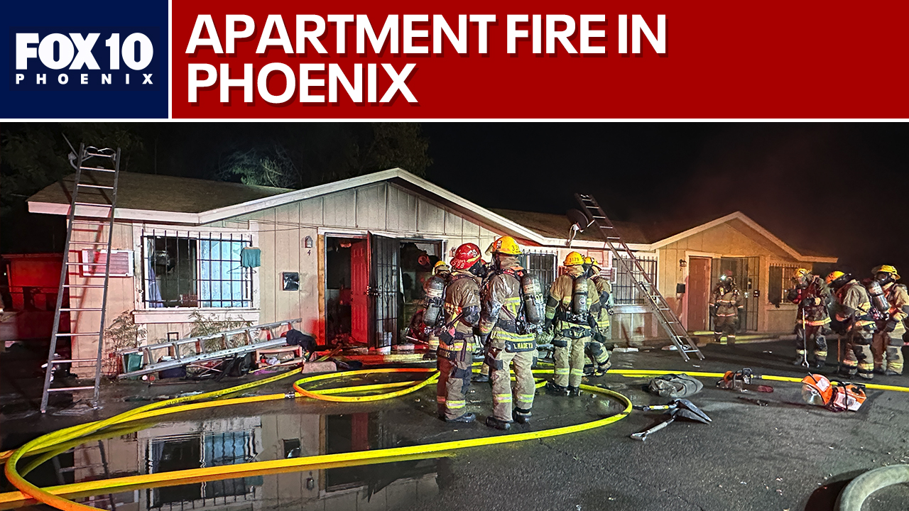 Apartment fire leaves 3 people displaced | FOX 10 Phoenix