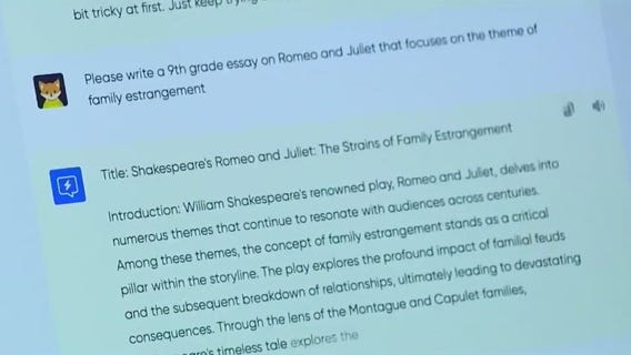 Teens use AI to help with schoolwork, poll shows