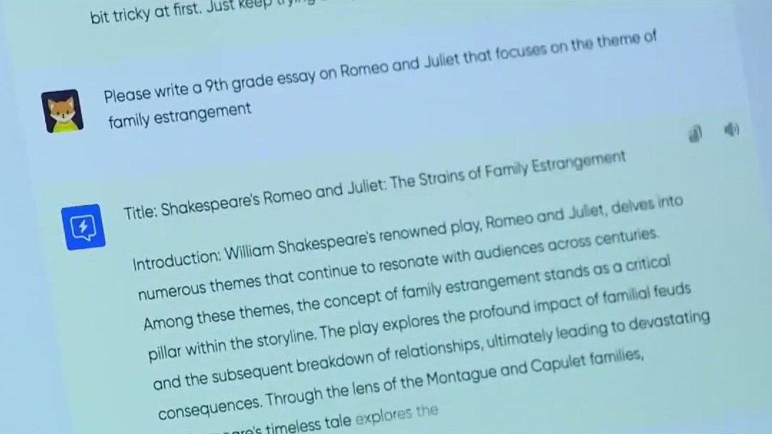 Teens use AI to help with schoolwork, poll shows