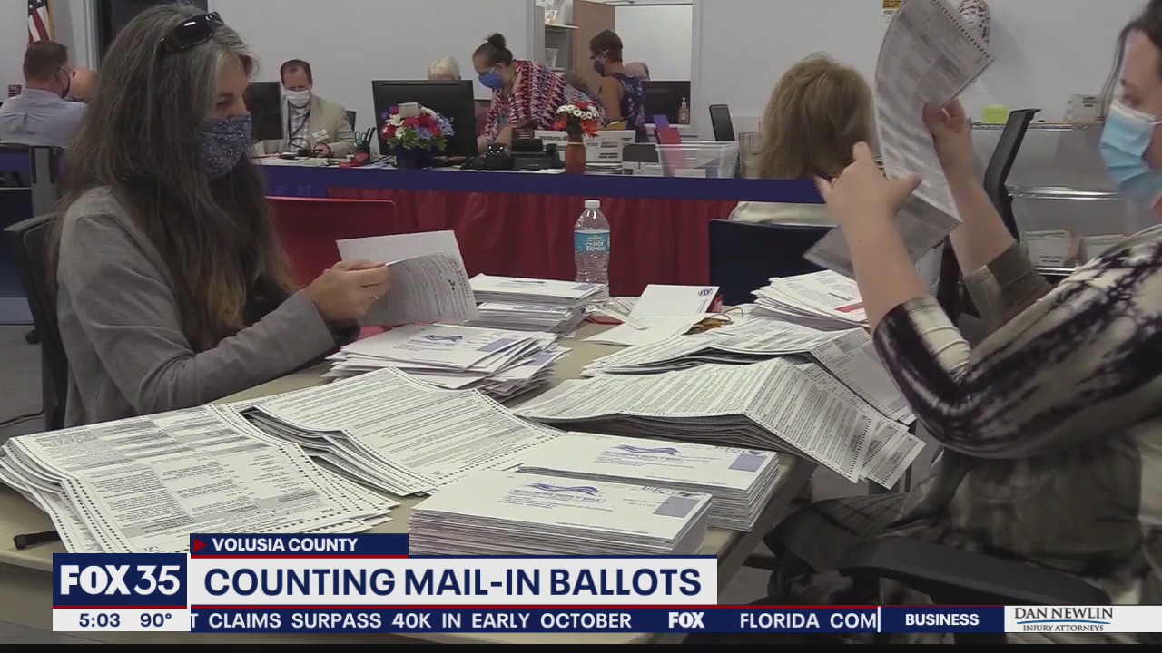Volusia officials prepare for mail-in ballot tabulation