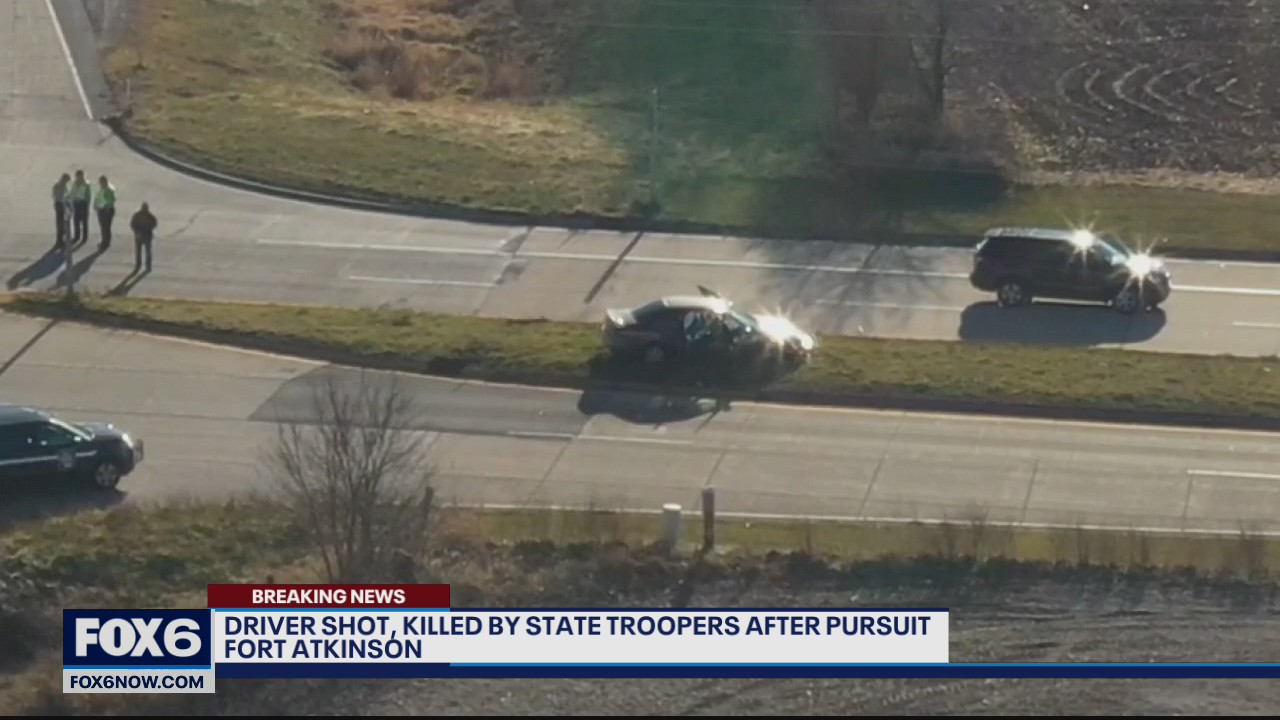 Troopers fatally shot driver after pursuit in Fort Atkinson