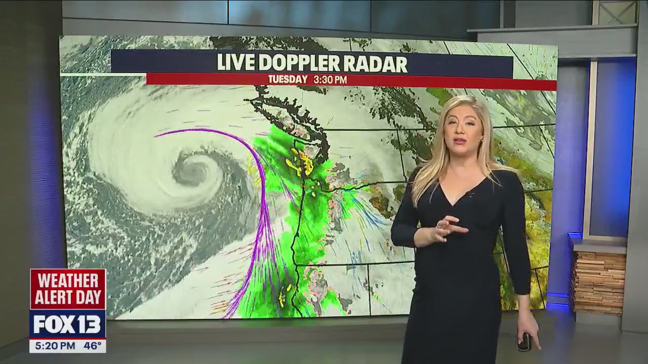 Seattle weather: 'Bomb cyclone' brings strong winds, rain and snow