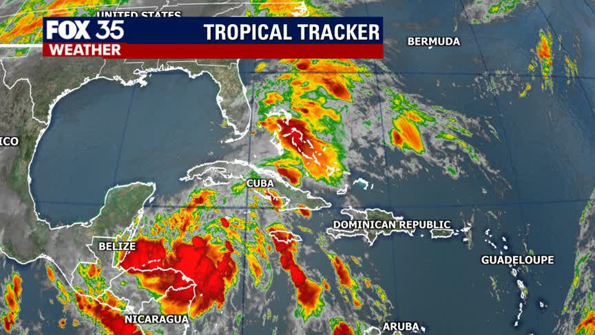Tropical Storm Zeta forms in the Caribbean
