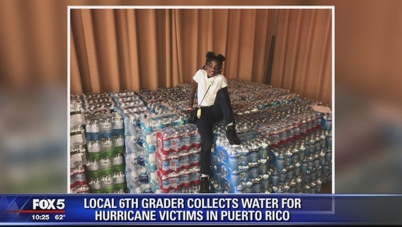 For her 12th birthday, Maryland girl collects 500 cases of water for Puerto Rico victims