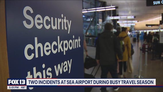 Two incidents at SEA Airport during busy travel season