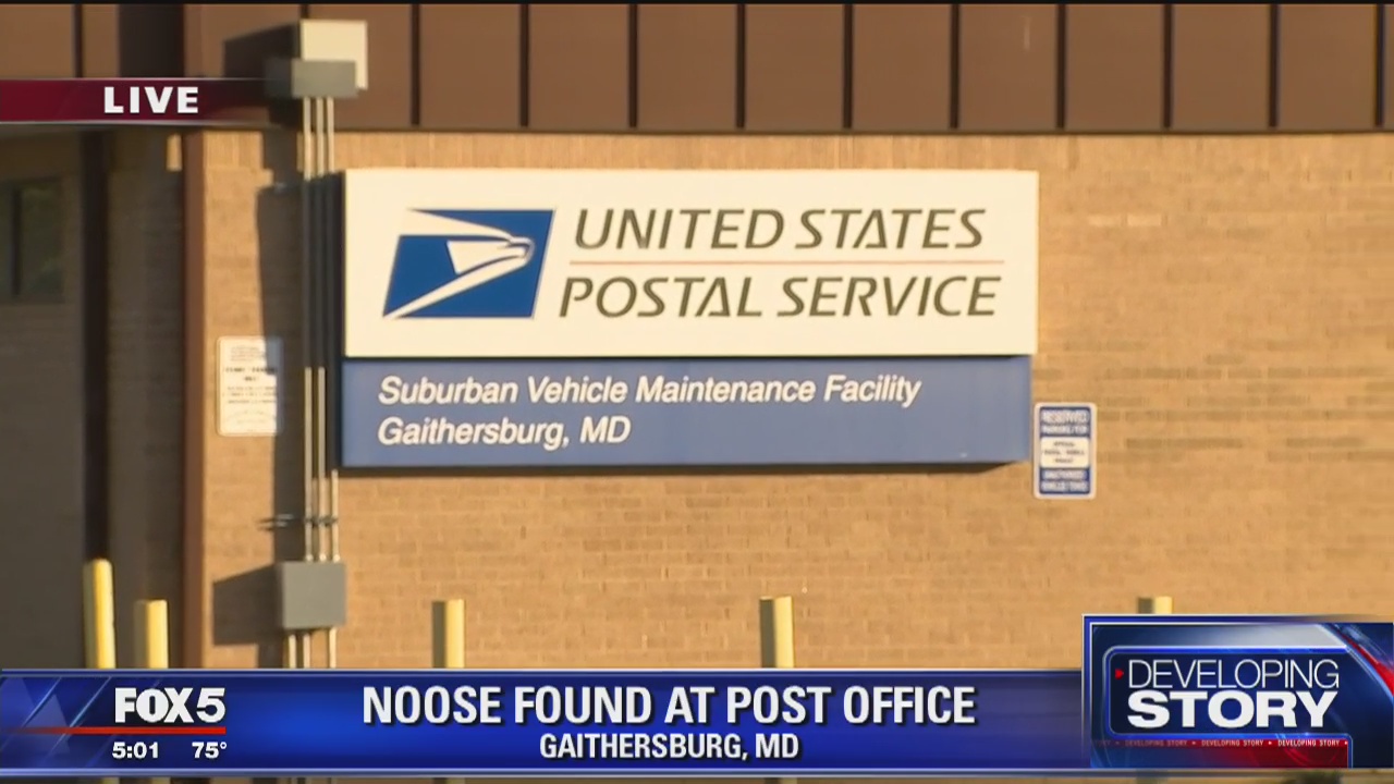 Noose found at post office in Gaithersburg