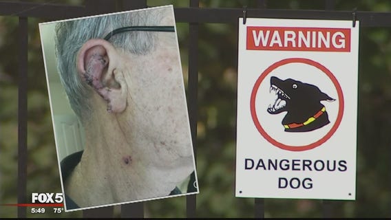 Elderly man loses part of ear after being attacked by neighbor's dog