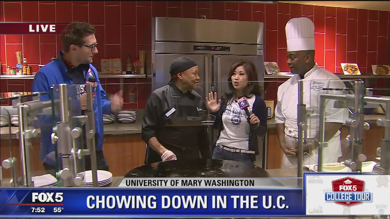 Chowing Dow in the U.C. | The University of Mary Washington | FOX 5 College Tour