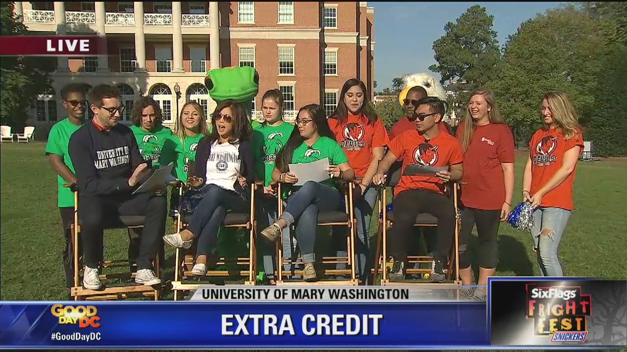 Six Flags America Extra Credit | The University of Mary Washington | FOX 5 College Tour