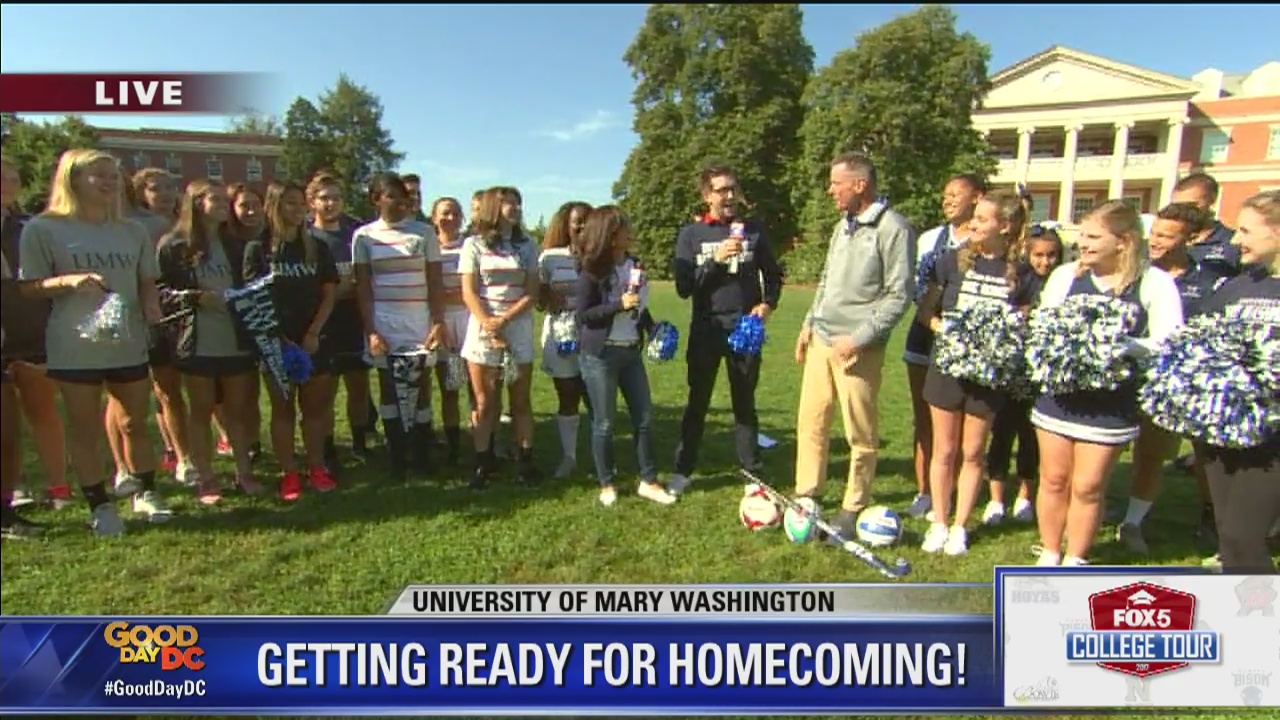 Homecoming Preview | The University of Mary Washington | FOX 5 College Tour