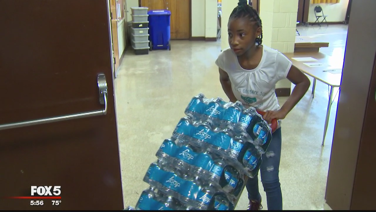 Prince George's County girl collects 3,000 cases of water for Puerto Rico