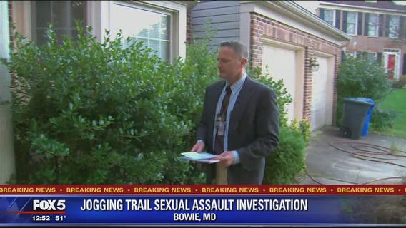 Police canvass neighborhood in Bowie nearby where jogger was sexually assaulted on trail