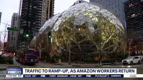 Seattle traffic ramps up as Amazon employees return to work