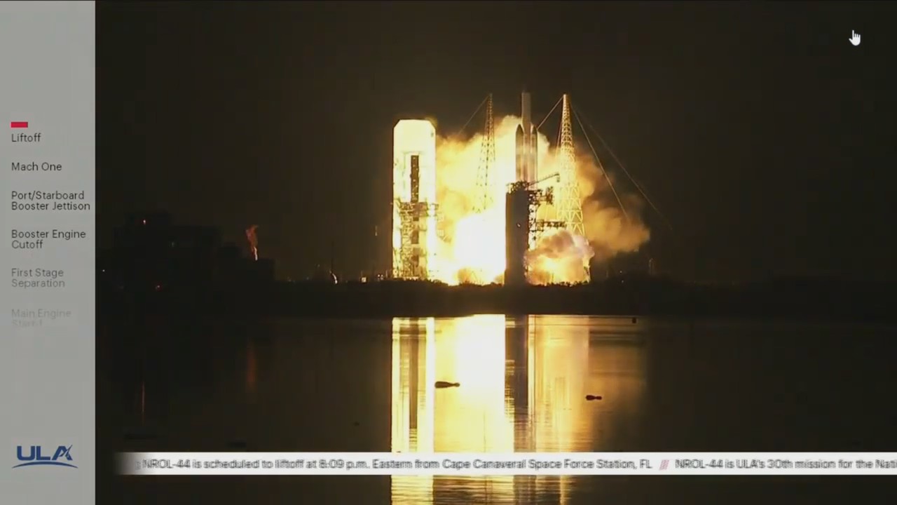 ULA Delta IV Heavy rocket launch of NROL-44