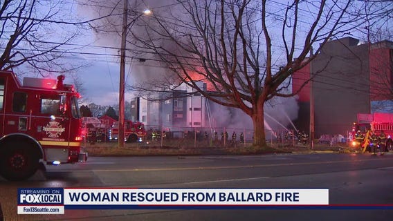 Woman escapes fire in Seattle's Ballard neighborhood