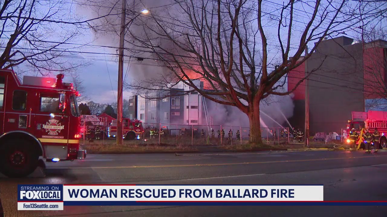Woman escapes fire in Seattle's Ballard neighborhood
