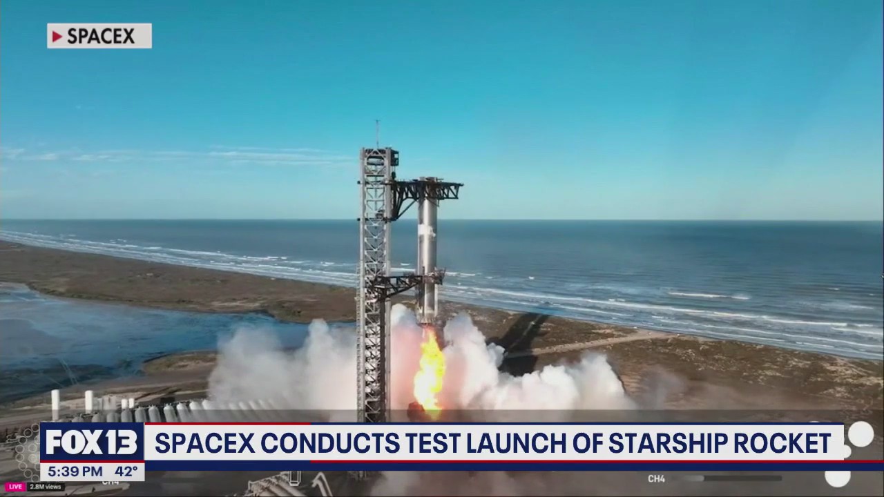 SpaceX conducts test launch of Starship rocket