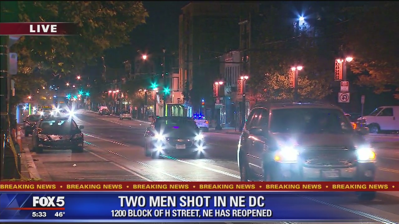 2 men shot on H Street in Northeast DC | FOX 5 DC