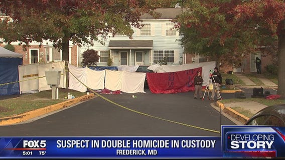 Suspect in Frederick double homicide in custody
