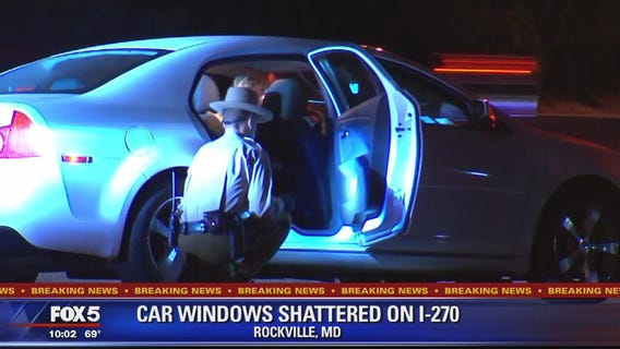 Police: Windows of several cars shattered on Interstate 270 in Maryland