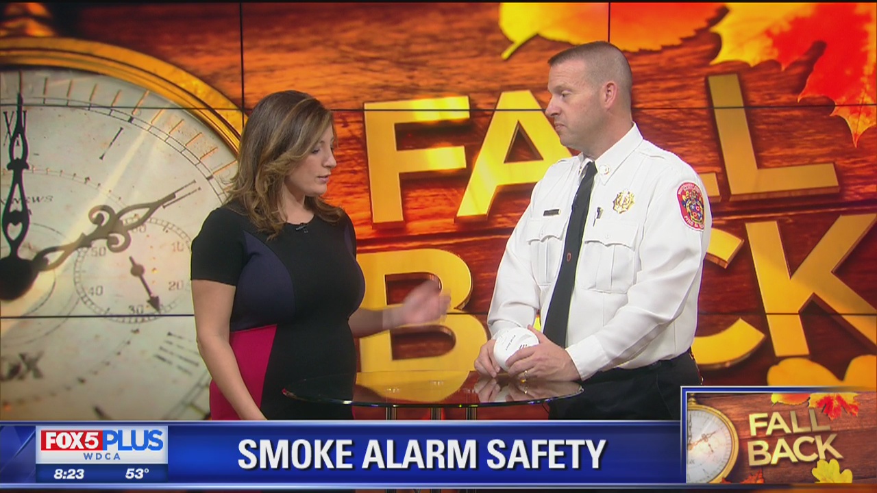 MCFRS Fire Chief Scott Goldstein talks with Lauren DeMarco