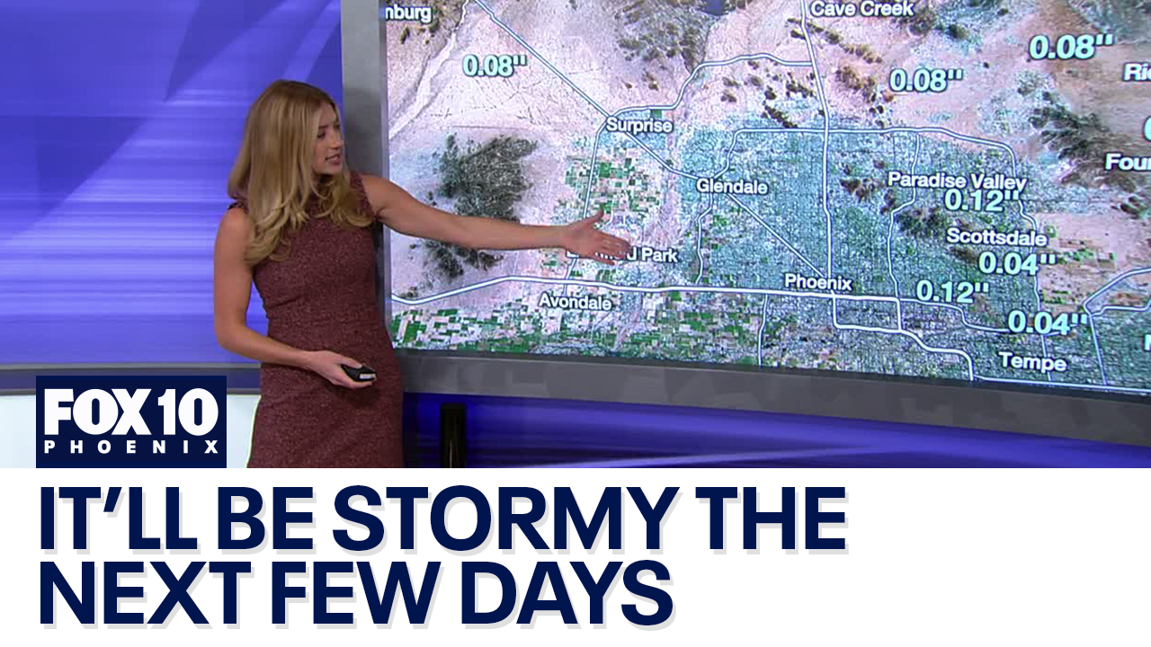 Rain hits Phoenix area with more on the way | FOX 10 Phoenix