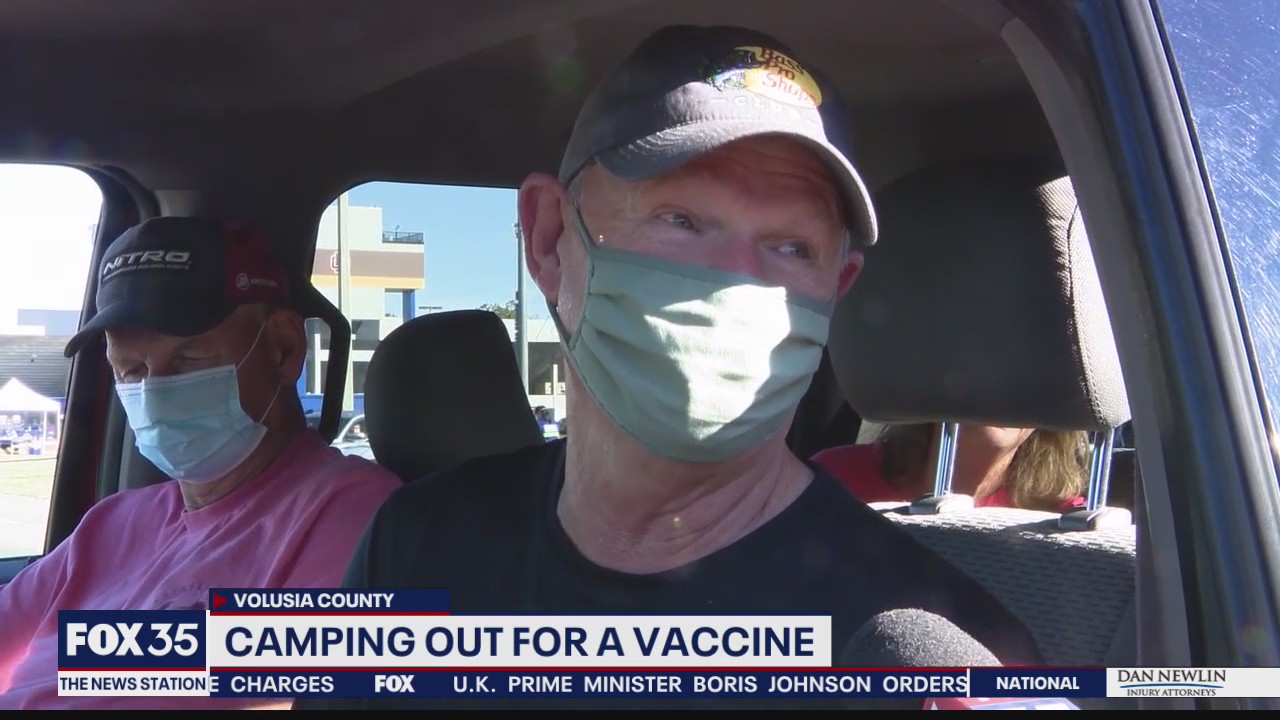 Volusia seniors camp out for a vaccine