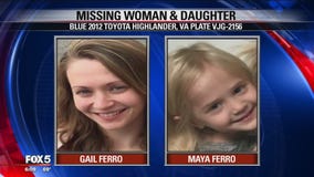 Fairfax County mom, 3-year-old reported missing