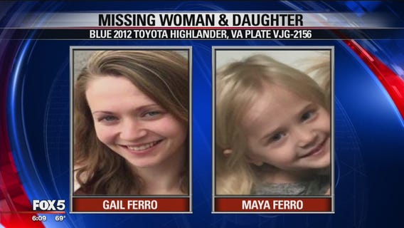 Fairfax County mom, 3-year-old reported missing