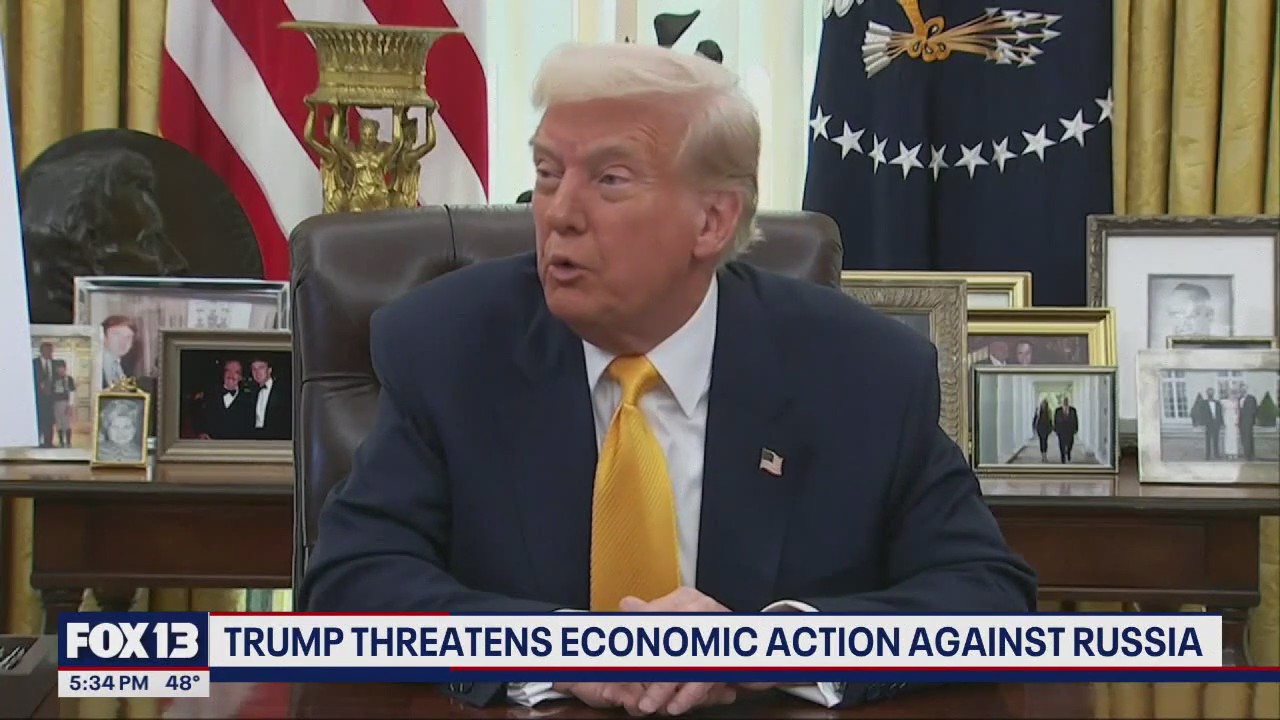 Trump threatens economic action against Russia