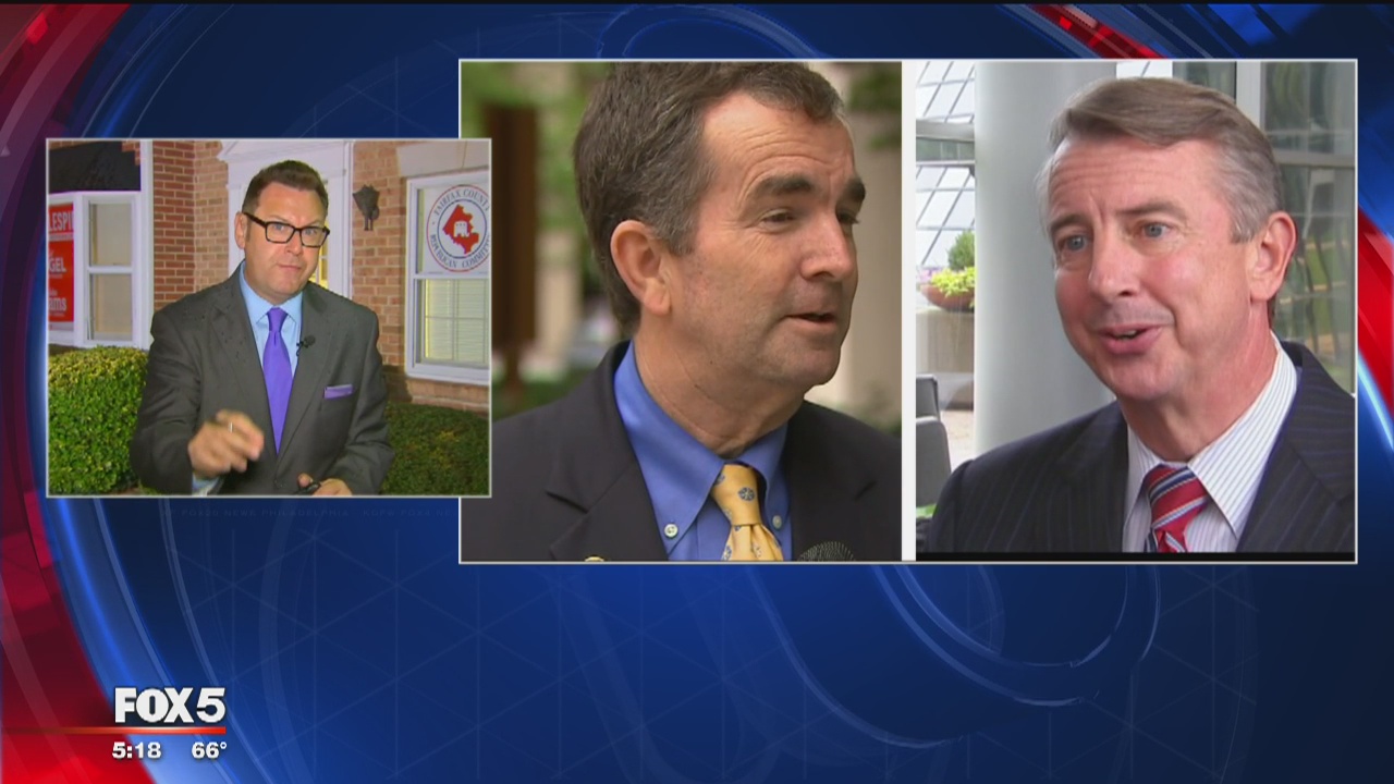 The Virginia Governor's race is in the final stretch the day before elections