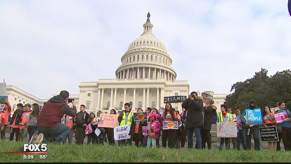 DACA protesters rally at Capitol Hill
