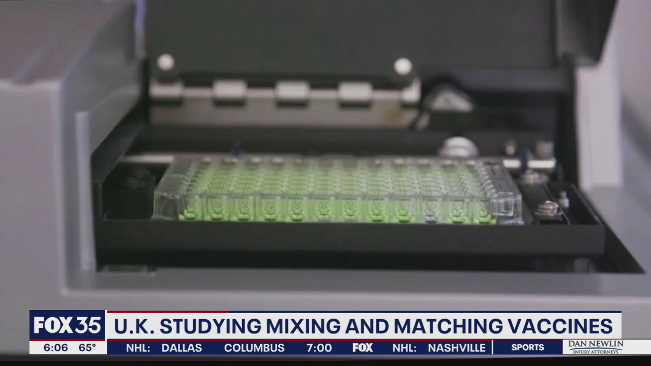 Study looks at mixing and matching two doses of COVID vaccine