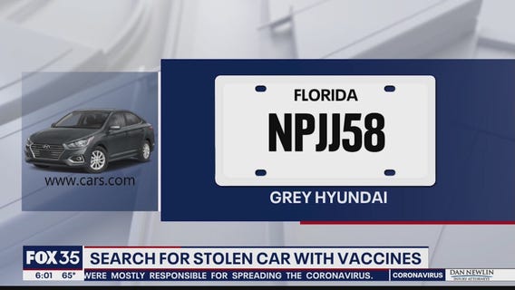 Search for stolen car with vaccines
