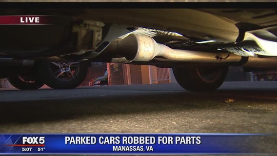 Parked cars robbed for parts in Northern Virginia