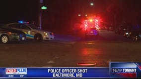 Officer shot in Baltimore, police say