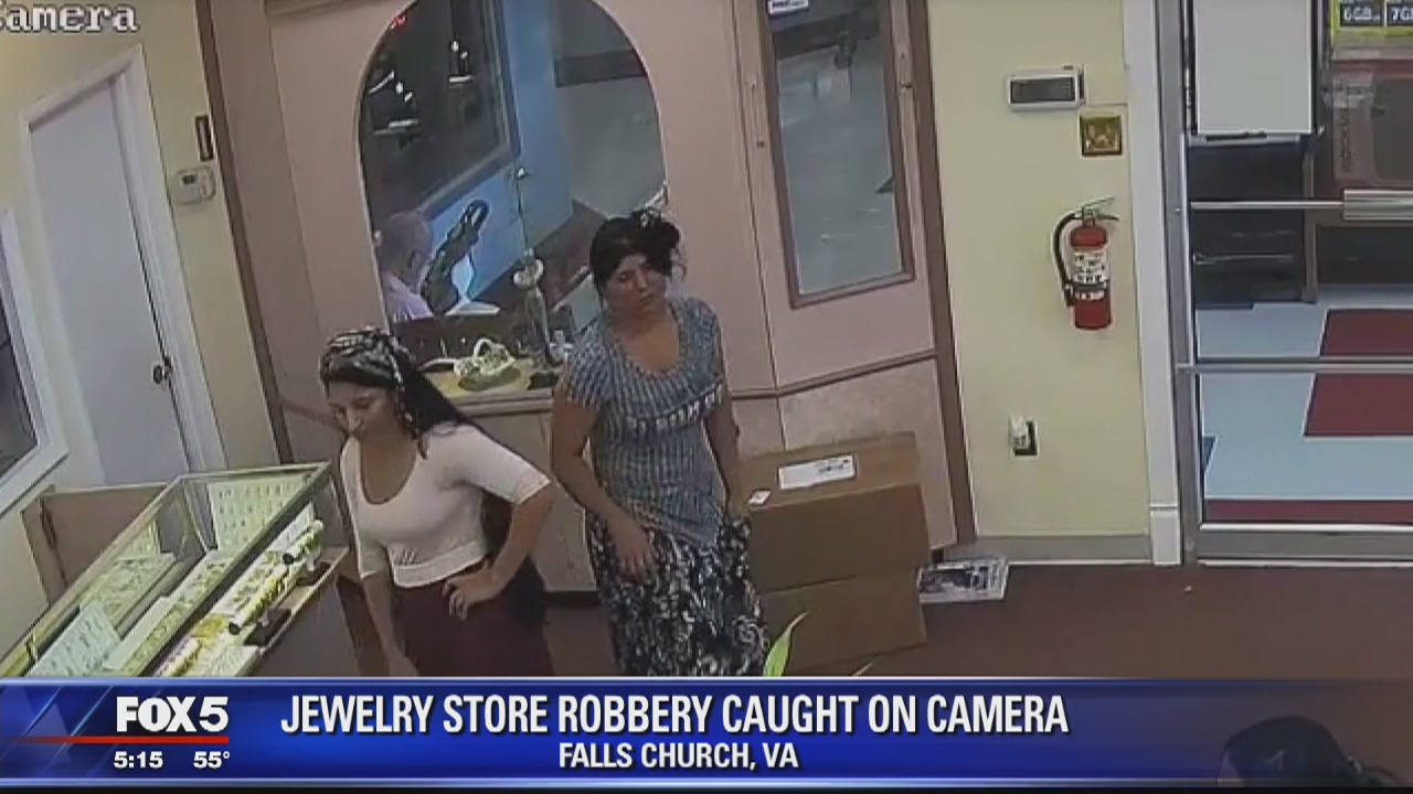 Falls Church jewelry heist caught on camera