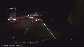 Dash cam video of crash between tractor trailer and car on Md. highway