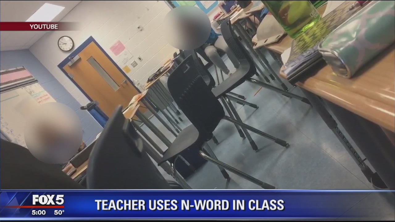 Prince William County teacher captured on video using n-word during teaching lesson