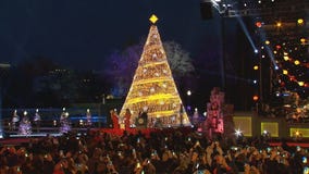 President Trump, first lady light National Christmas Tree