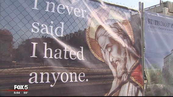 'Faithpalm': St. Thomas Episcopal Church in Dupont Circle turns heads with political signs
